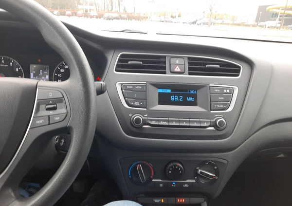 Hyundai i20 cena 38900 przebieg: 56000, rok produkcji 2018 z Krajenka małe 56